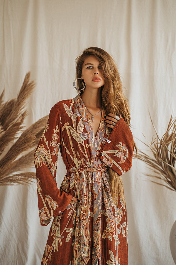 Maxi Kaftan Terra Di Siena