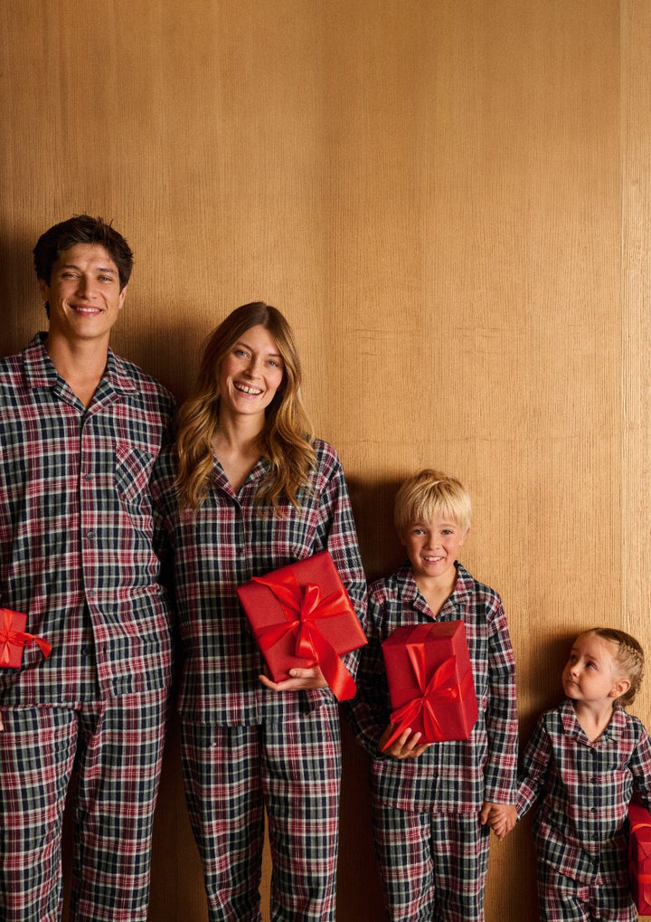 Holiday Dreams Flanell Pysjamas Dark Sapphire