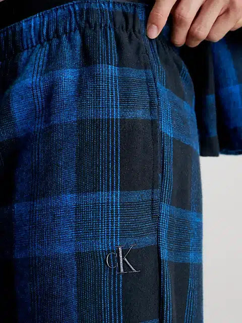 Pysjbukse Flanell Gradient Check/Svart