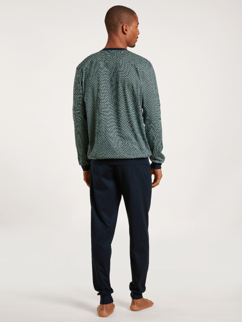 Relax Imprint Pysjamas Tempest Blue