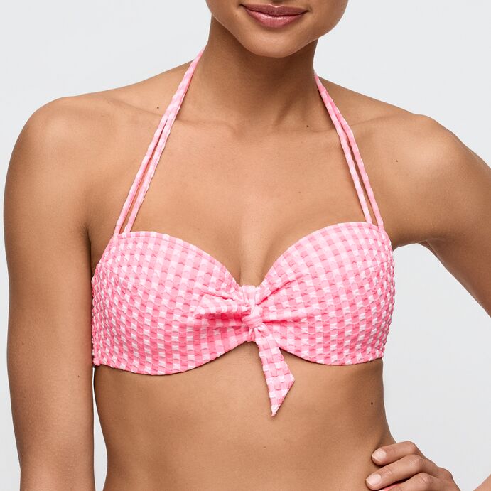 Mary Lynn Balkonette Bikinioverdel Rose Gingham