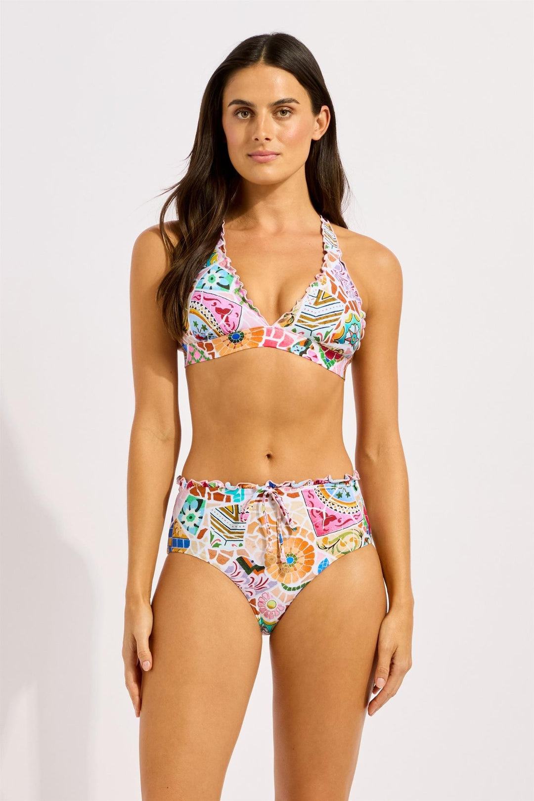 Beach Bohème High Waist Bikinitruse Parfait Pink