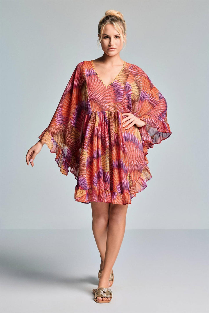 Azzurra Kaftan Korall