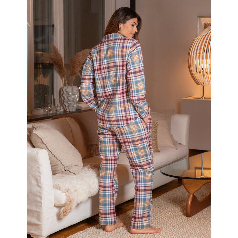 Flanellpysjamas Multicolor