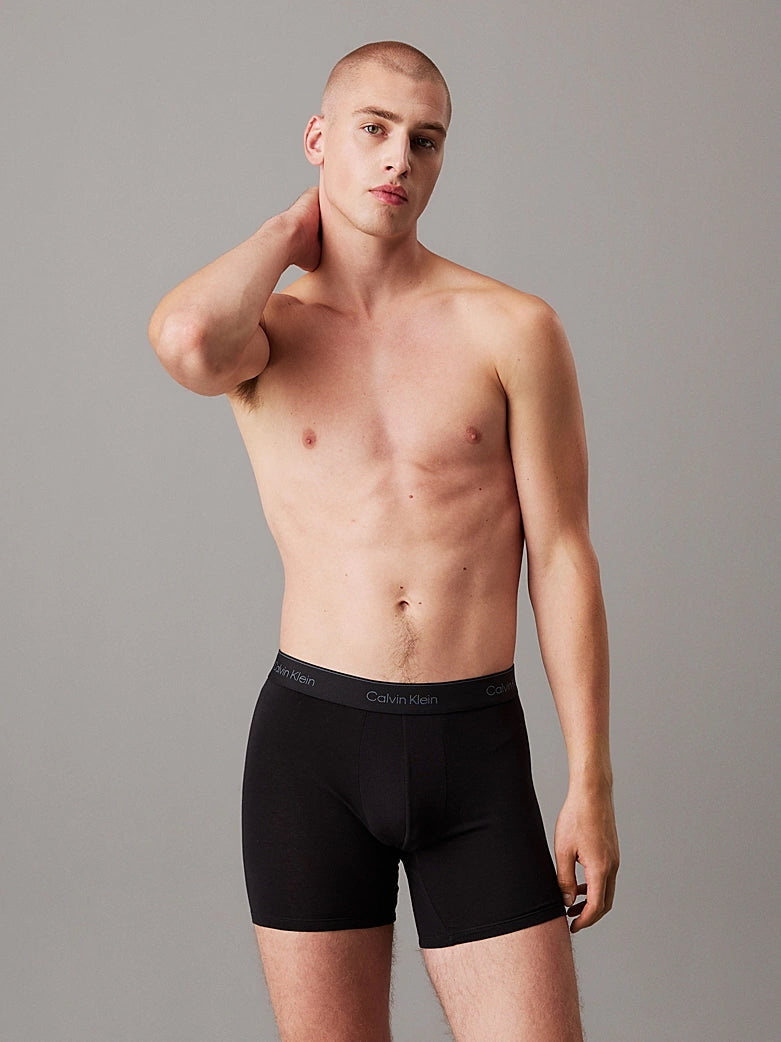 Calvin Klein Icon boxer 3-pk – myk bomullsstretch og sømløs linning