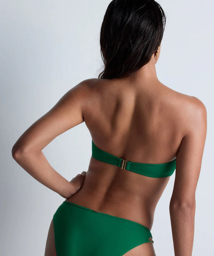 Sparkling Treasure Bandeau Bikinitopp Palm Green