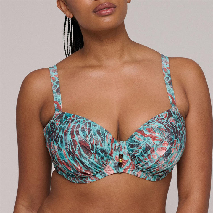 Riyad Balkonette Bikinioverdel Turquoise Seas