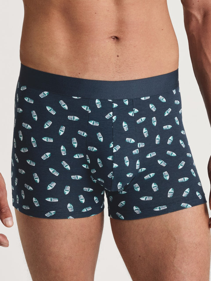 Cotton Code Design Boxer Pond Green