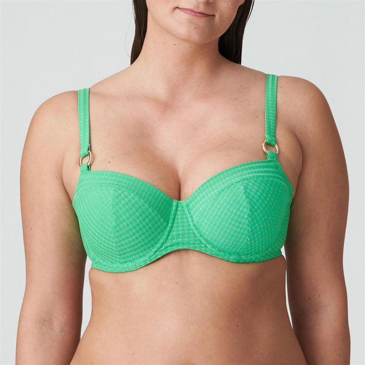 Maringa Paddet Balkonette Bikinioverdel Lush Green