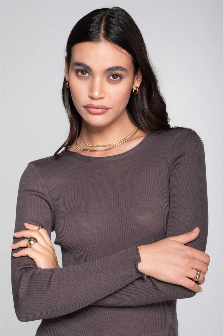 Ull/silke - Genser Taupe