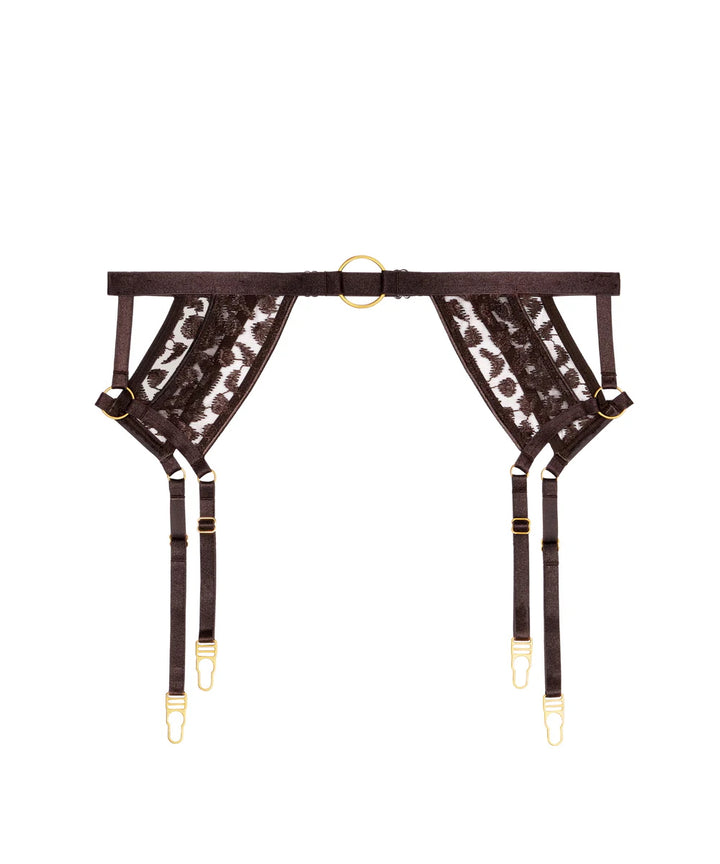 Crazy in Love Strømpeholder Satin Brown