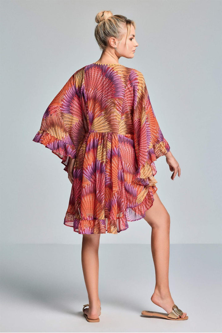 Azzurra Kaftan Korall