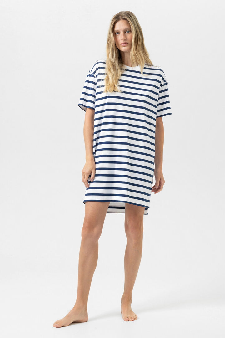 Breezy Stripes Nattkjole Blue Zodiac