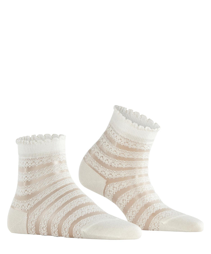 Border Lace Sokker Off-White
