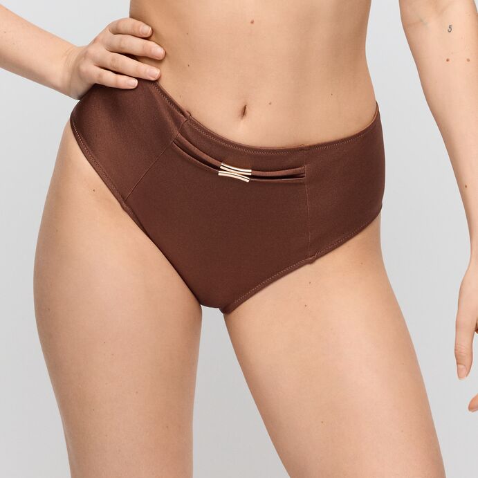 Hello Sunset Full Brief Bikinitruse Sepia