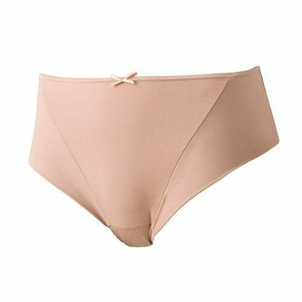 Avet Midi Brief sand – myk mikrofibertruse med bomullsfrotté bilde fra siden