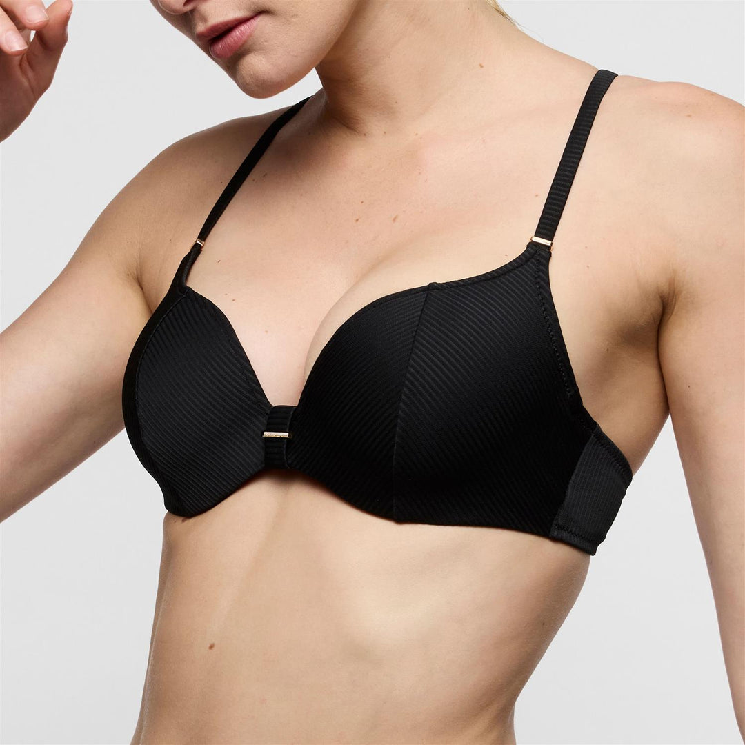 Cassie Heart Shape Bikinioverdel Svart