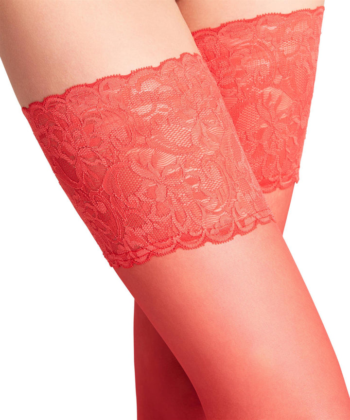 Seidenglatt 15 stay-ups Rød