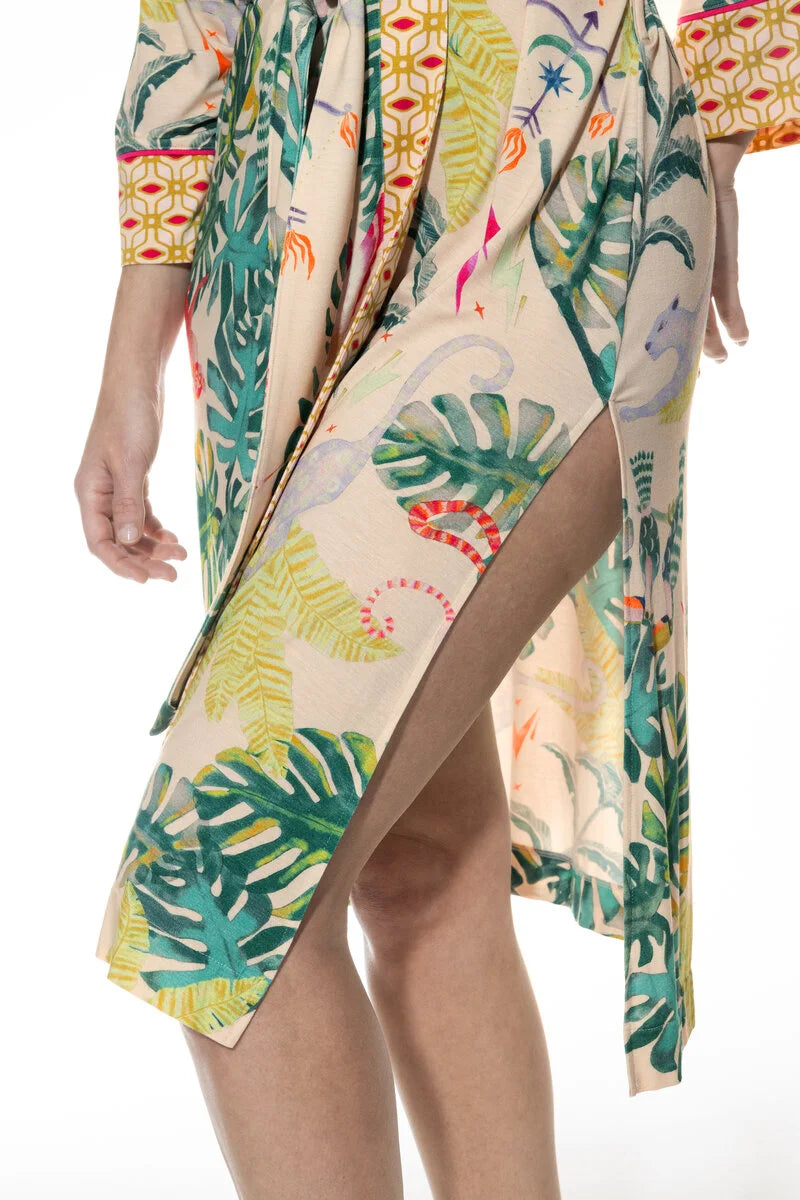 Mystic Jungle Kimono Rose Pearl
