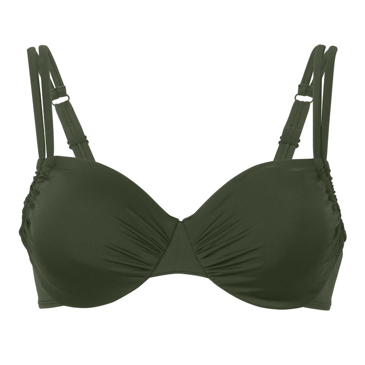 Bikinioverdel med spile Olive