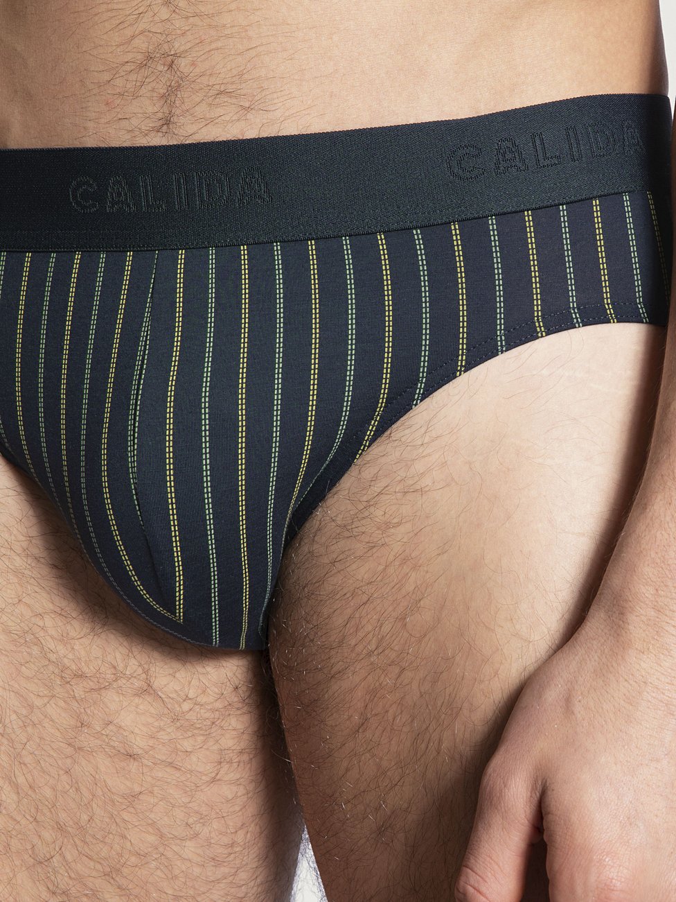 Grafic cotton brief Dark Sapphire