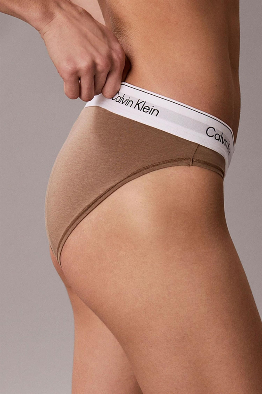 Icon Cotton Modal Bikini Truse Soft Mocha