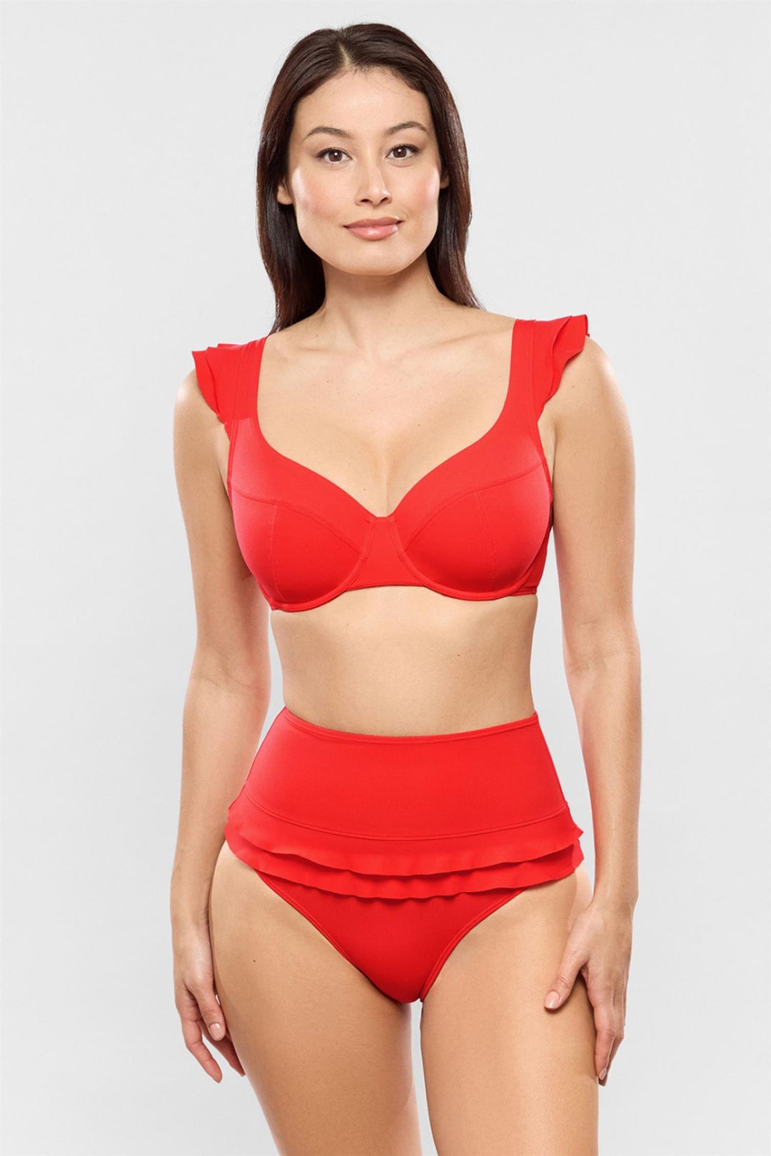 Glam High Waist Bikinitruse Poppy