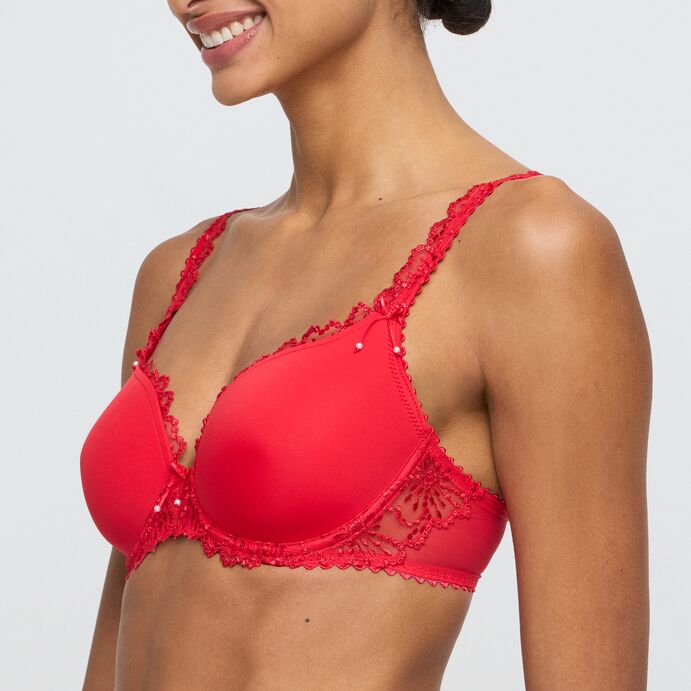 Jane Heart Shape Bh True Red
