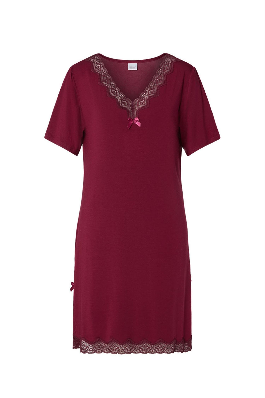 Nattkjole kort erm Modal Evening Garnet