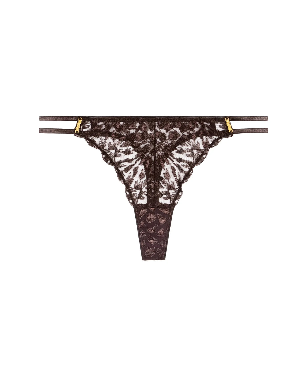 Crazy in Love Tanga Satin Brown