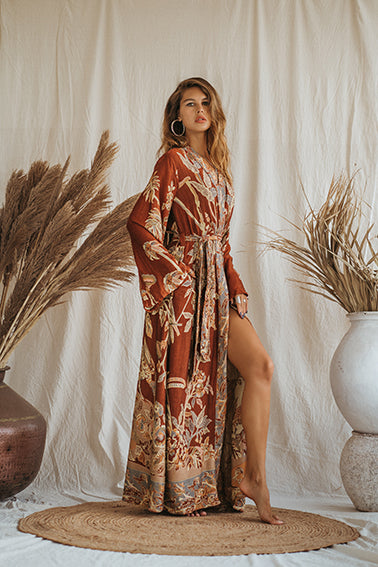 Maxi Kaftan Terra Di Siena