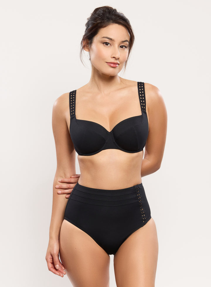 Mood High Waist bikinitruse Svart