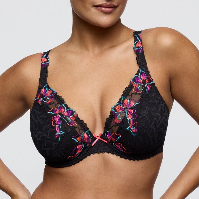 Miyara Plunge BH Floral Eclipse