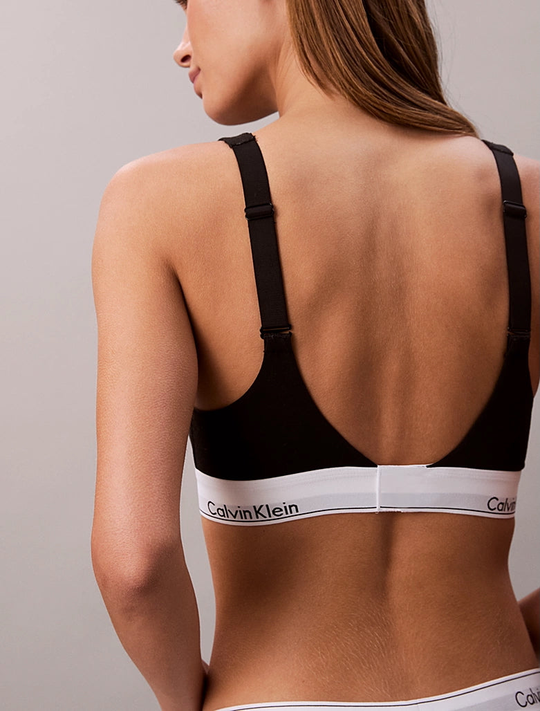 Icon Cotton Modal Bralette Lift Svart