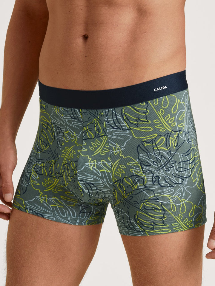 Cotton Code Design Boxer Laurel Green