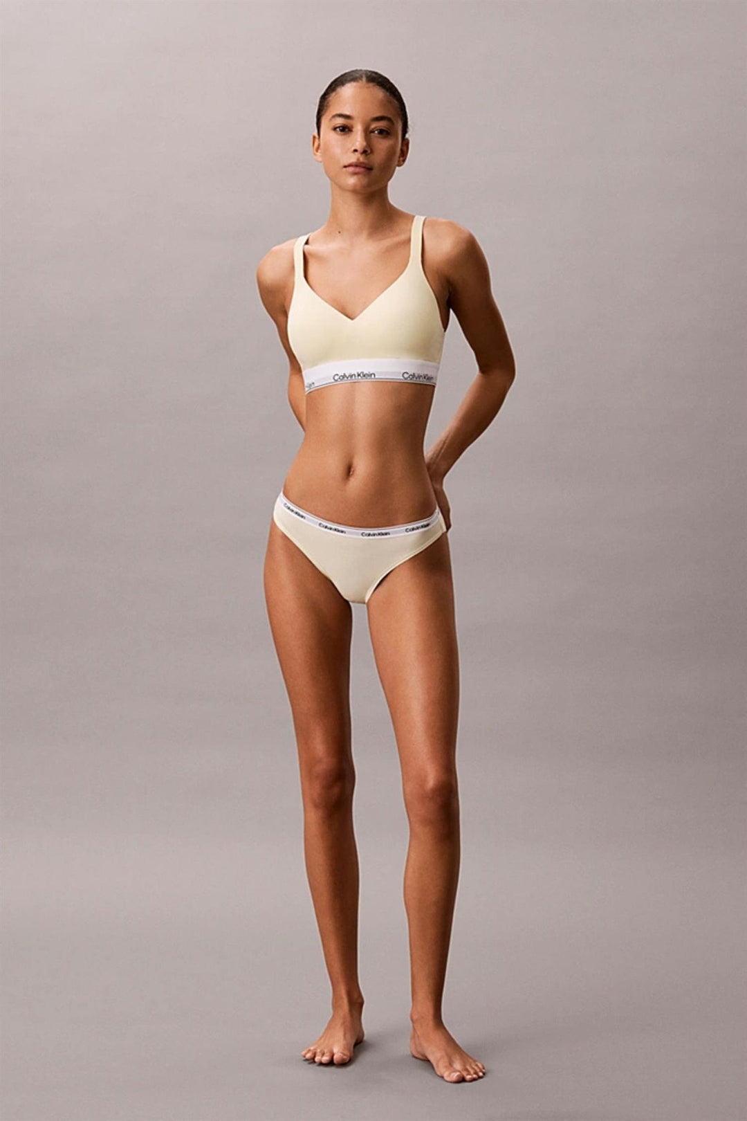 Icon Cotton Modal Bikini Brief Pear Sorbet