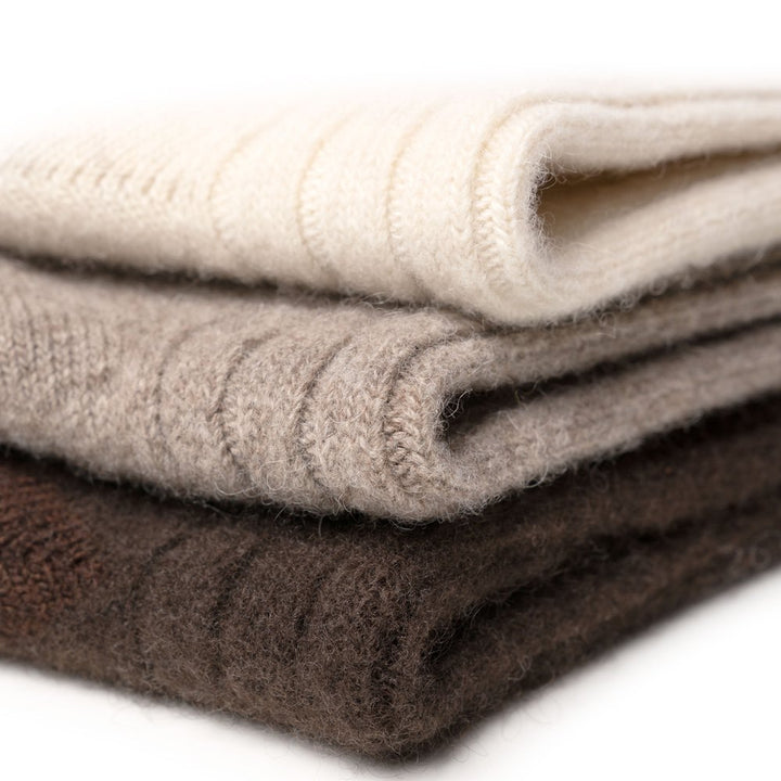 Oims Merino Knestrømper Natural Brown