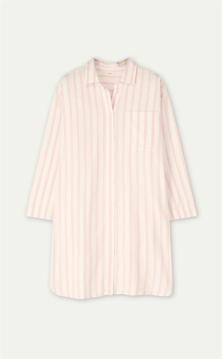 Jacey Nattskjorte Pink Stripes