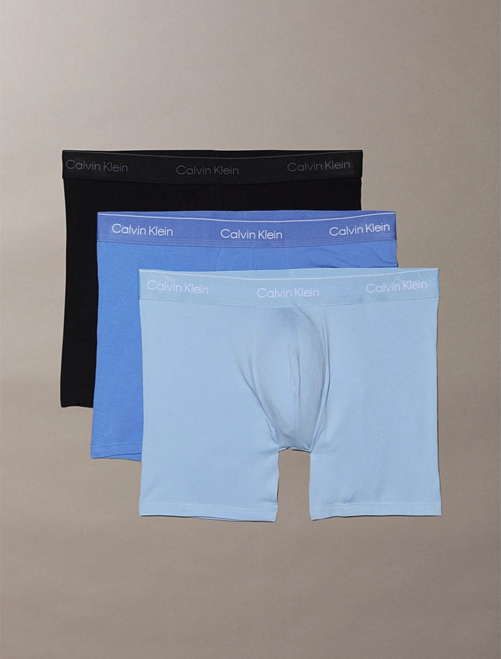 Calvin Klein Icon boxer 3-pk – myk bomullsstretch og sømløs linning