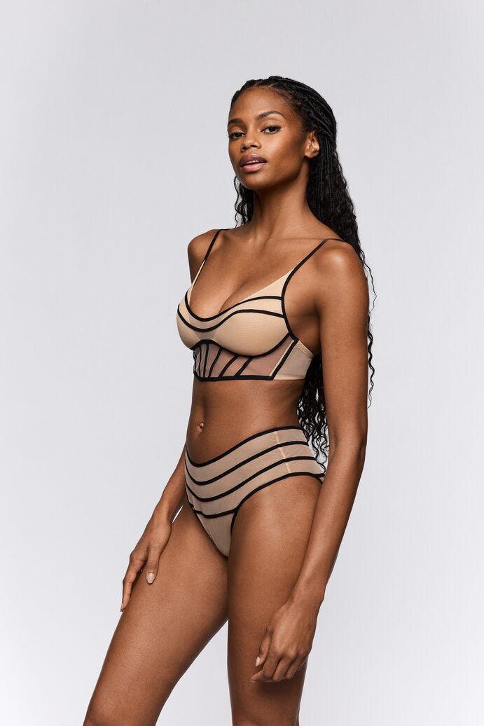 Yulimar Padded Bralette Svart