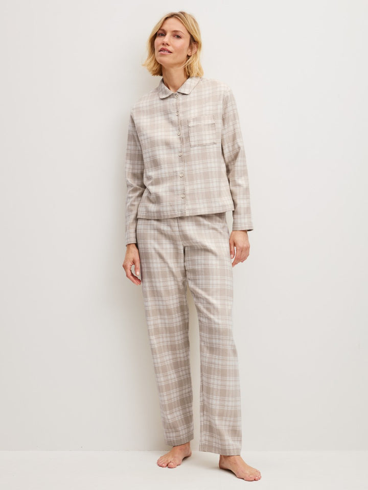 Calida Plaid Dreams flanellpysjamas i Chateau