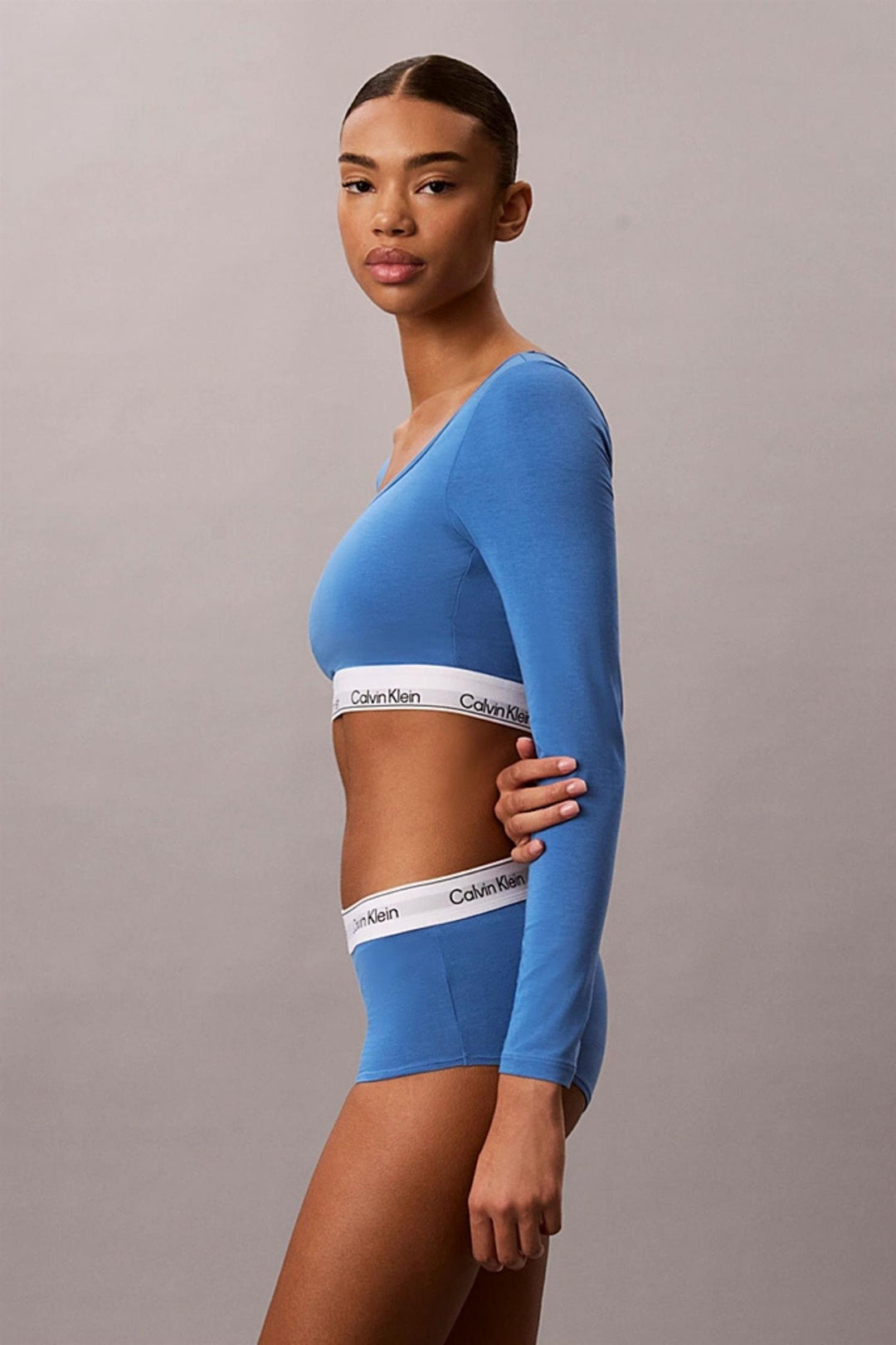 Calvin Klein Icon Modal boyshort i Poseidon Blue
