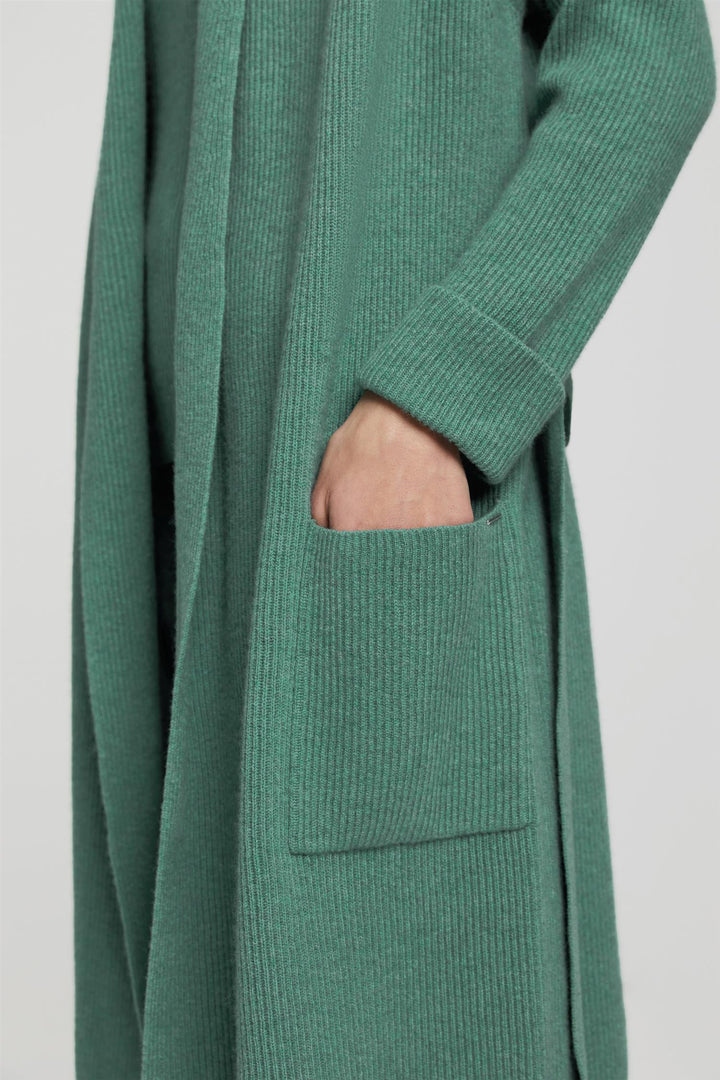 Cardigan Kasjmir Ull Grønn