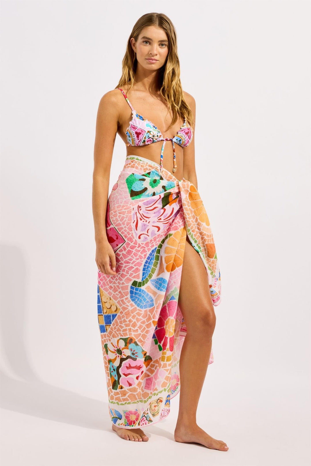 Beach Bohème Sarong Parfait Pink