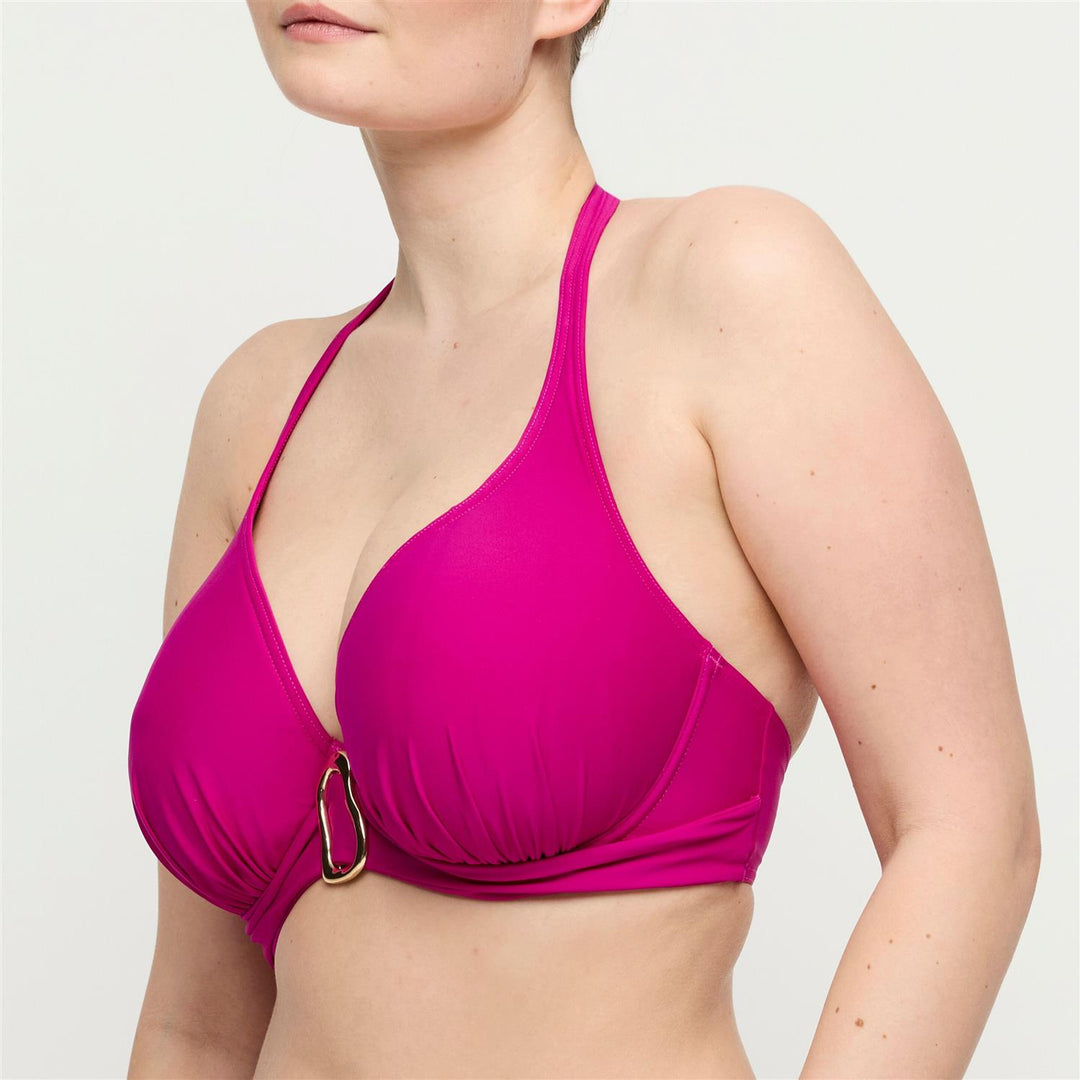 Uvita Plunge Bikinioverdel Deep Magenta