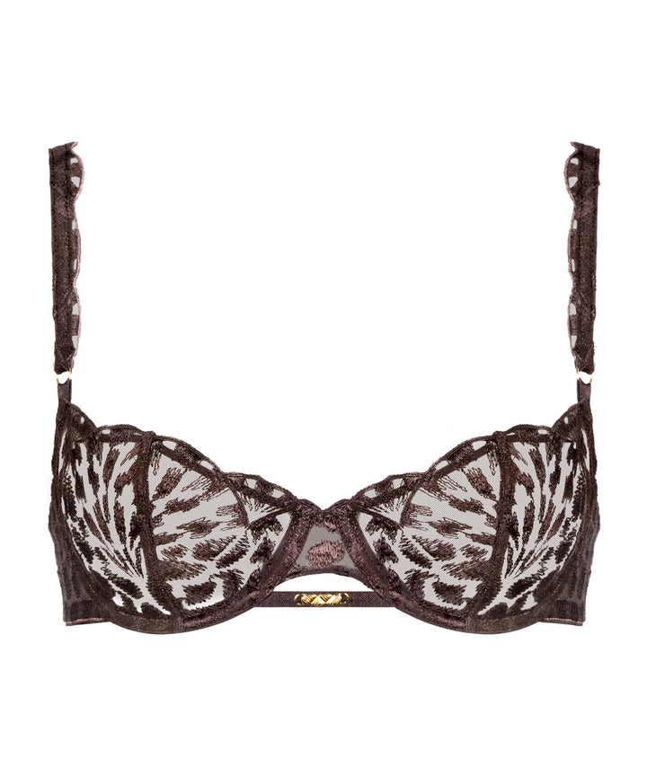 Crazy in Love Half Cup BH Satin Brown