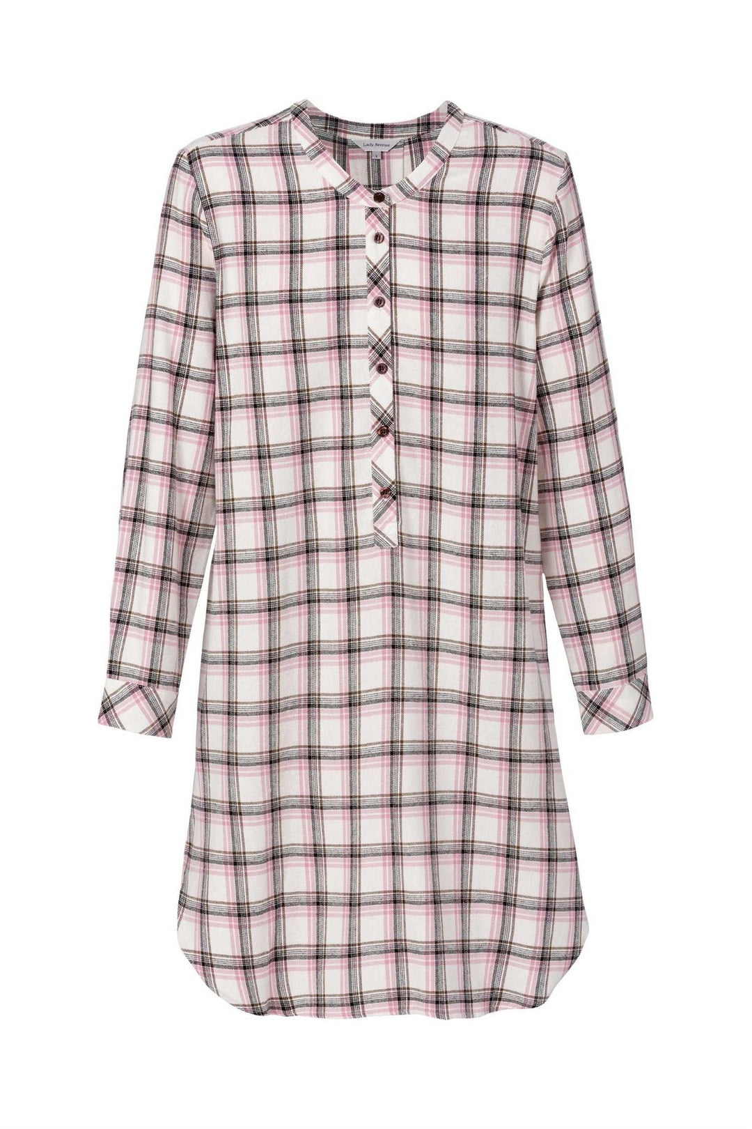 Nattkjole Bambus Flanell Mauve Check