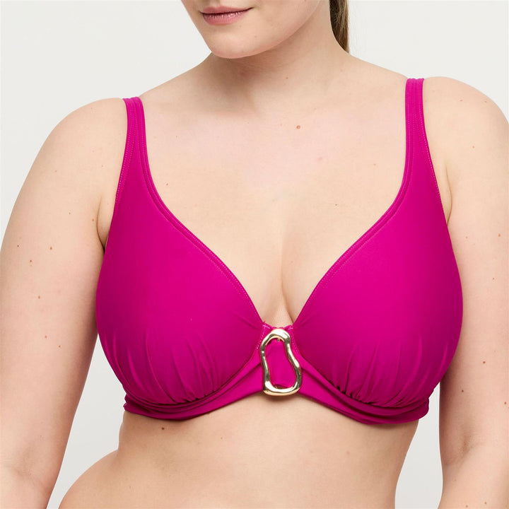 Uvita Plunge Bikinioverdel Deep Magenta