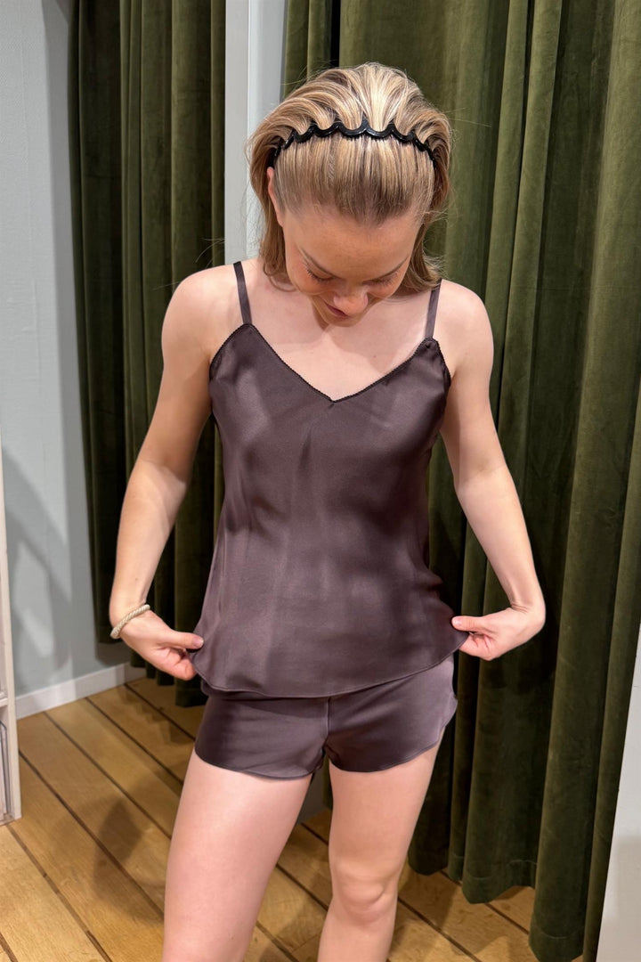100% Silke - Shorts Velvet Mocha