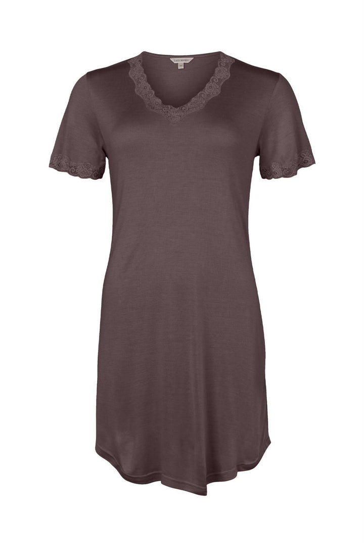 Strikket Silke - Nattkjole Velvet Mocha